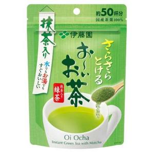 伊藤園 おーいお茶 さらさら 抹茶入り緑茶 粉末 チャック付き袋タイプ ( 40g )/ お〜いお茶