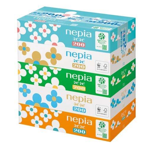 ネピア ネピネピ ティッシュ (  400枚(200組)×5個パック )/ ネピア(nepia)