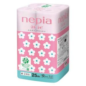 ネピア ネピネピ トイレットペーパー ダブル 桜色 桜の香り ( 25m×12ロール )/ ネピア(nepia)｜soukai