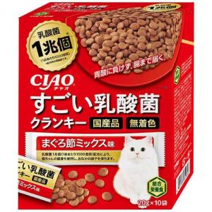 チャオ すごい乳酸菌クランキー 子ねこ用 まぐろ節ミックス味 ( 10袋入