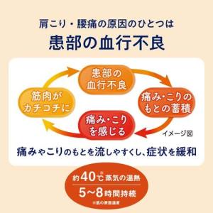 めぐりズム 蒸気の温熱シート 肌に直接貼るタイ...の詳細画像2