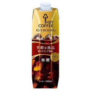 キーコーヒー リキッドコーヒー 天然水 無糖 ( 1L )/ キーコーヒー(KEY COFFEE)