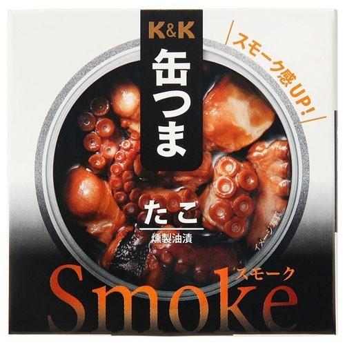 K＆K 缶つまスモーク たこ ( 50g )/ K＆K 缶つま