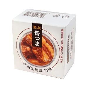 【送料無料・メーカー/問屋直送品・代引不可】国分 K&K 缶つま 群馬県産赤城山麓豚 角煮 携帯缶 150g×6個入×(2ケース) K＆K 缶つまプレミアム 群馬県産 赤城山麓豚 角煮 ( 150g )/ 缶つま