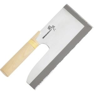 越前刃物 宝馬 そば切包丁 ステンレス鋼 240mm 片刃 合板ハンドル