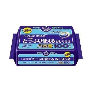 アクティ トイレに流せる たっぷり使えるおしりふき ( 100枚入 )/ アクティ