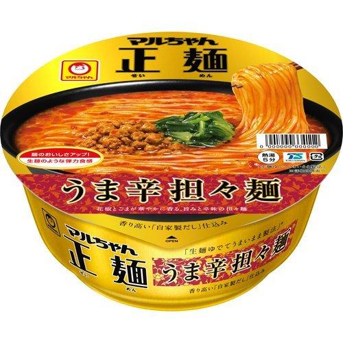 マルちゃん正麺 カップ うま辛担々麺 ケース ( 126g*12個入 )/ マルちゃん正麺