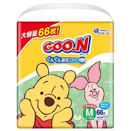 グーン ぐんぐん吸収パンツ Mサイズ ディズニー ( 66枚入 )/ グーン(GOO.N)