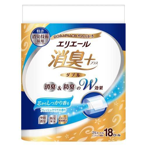 エリエール 消臭+ しっかり香る フレッシュクリアの香り ダブル ( 18ロール入 )/ エリエール