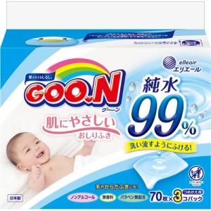 グーン 肌にやさしいおしりふき つめかえ用 ( 70枚入*3...