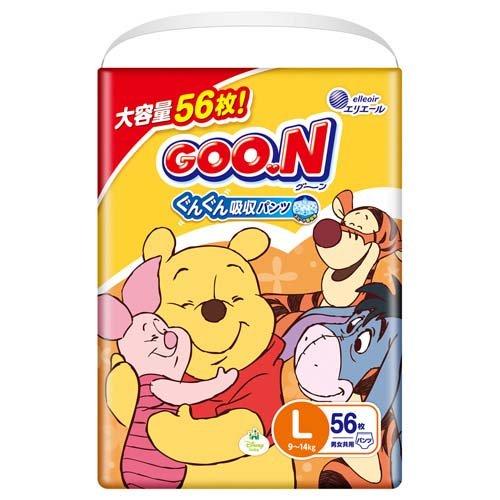 グーン ぐんぐん吸収パンツ Lサイズ ディズニー ( 56枚入 )/ グーン(GOO.N)