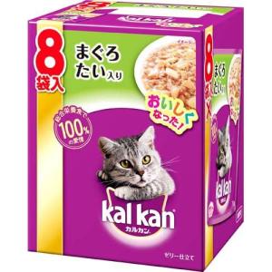 カルカン パウチ まぐろ たい入り ゼリー仕立て ( 70g*8袋入 )/ カルカン(kal kan) ( キャットフード )｜soukai