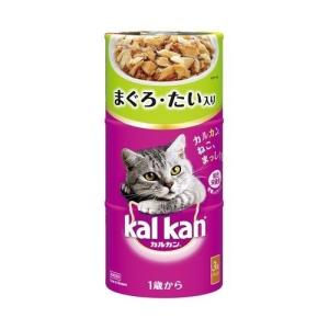 カルカン ハンディ缶 まぐろ・たい入り 1歳から ( 160g*3缶 )/ カルカン(kal kan) ( キャットフード )｜soukai