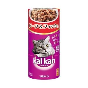 kalkan キャットフード 14箱セット ○ カルカン ハンディ缶 まぐろ・たい入り 1歳から ( 160g*3缶