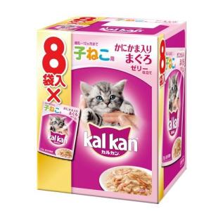 カルカン パウチ かにかま入りまぐろ ゼリー仕立て 子ねこ用 ( 70g*8袋入 )/ カルカン(kal kan) ( キャットフード )｜soukai