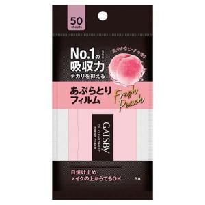 (企画品)ギャツビー あぶらとり紙 フィルムタイプ フレッシュピーチの香り ( 50枚入 )/ GATSBY(ギャツビー)｜soukai