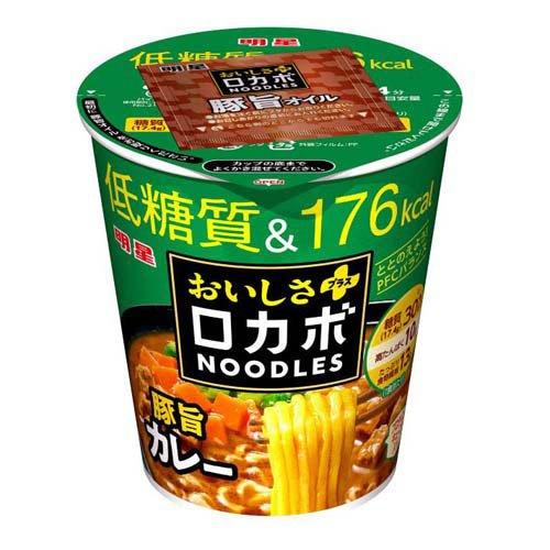 明星 ロカボNOODLESおいしさプラス 豚旨カレー ( 12個入 )