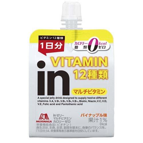 森永製菓 inゼリー マルチビタミン カロリーゼロ パイナップル味 ( 180g*6個入 )/ in...
