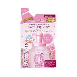 (企画品)バストロジー 泡のボディケアウォッシュ ピオニー 詰替え 増量 ( 385mL )/ バストロジー(BATHTOLOGY)