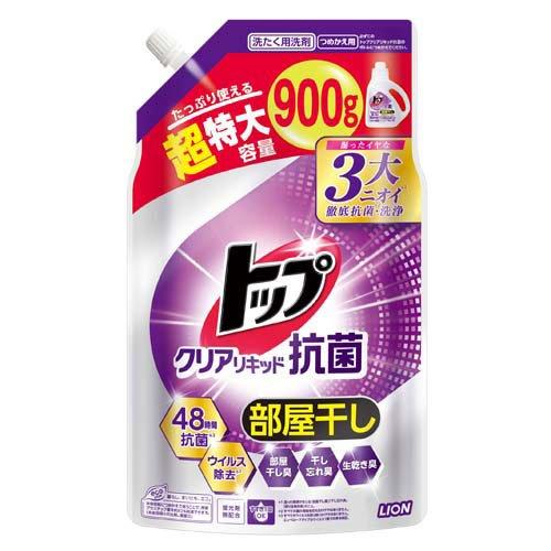 トップ クリアリキッド 抗菌 洗濯洗剤 詰替 超特大 ( 900g )/ トップ