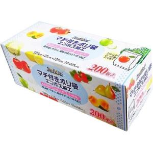 日本技研工業 Pack Do マチ付きポリ袋 エンボス加工 PD-Ｆ200 ( 200枚入 )