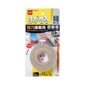 はがせる両面テープ 強力接着用 15*10 T3830 ( 1巻 ) : 爽快 はがせる両面テープ 強力接着用 15*10 T3830 ( 1巻 ) : 爽快