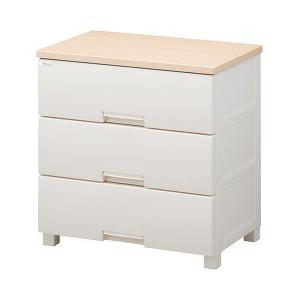 チェスト フィッツプラス 3段 メープル 奥行約41×幅65×高さ66cm F6503