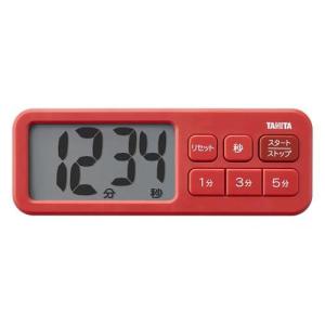 タニタ キッチン タイマー マグネット付き 大画面 100分 ブラック TD