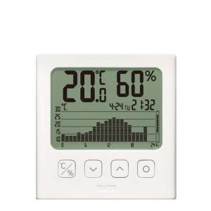 タニタ デジタル温湿度計 ホワイト TT-580-WH ( 1個 )/ タニタ(TANITA) ( 温度計 湿度計 グラフ表示 1時間毎 大画面 TT-580 WH )｜soukai