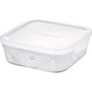 iwaki パック＆レンジ 500ml シンジカトウ 北欧の庭 B3246-SNF ( 1個