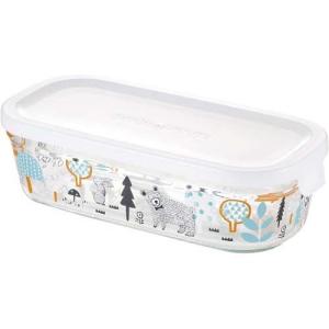 iwaki 密閉パック＆レンジ 角型 450ml ホワイト C3247MP-W ( 1個