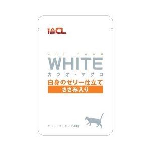 ホワイト カツオ・マグロ 白身のゼリー仕立て ささみ入り ( 60g )/ ホワイト(ペットフード)...