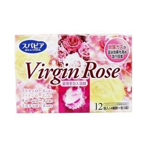 入浴剤 発泡 のおすすめランキング スパピア 薬用発泡入浴剤 ヴァージンローズ 12錠