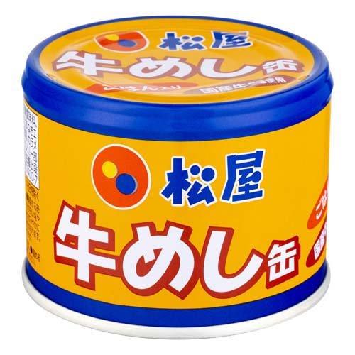 松屋 牛めし缶 ( 190g ) ( 防災 非常食 備蓄 ご飯缶詰 )