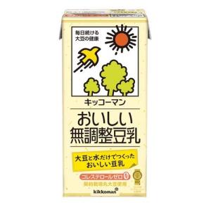 キッコーマン おいしい無調整豆乳 ( 1L*6本入 )/ キッコーマン ( たんぱく質 )｜soukai