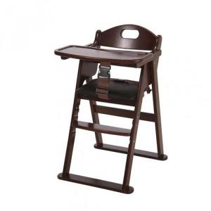 木製ワイドハイチェア ステップ切り替え ブラウン ( 1台 )/ カトージ(KATOJI) ( ベビーチェア 折りたたみ キッズチェア テーブル付 )