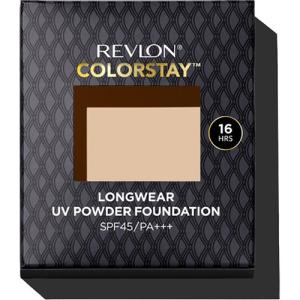 レブロン カラーステイ ロングウェア UV パウダー ファンデーション 001 ( 9g )/ レブロン(REVLON) ( 崩れない ツヤ パウダーファンデ SPF 皮脂 )｜soukai