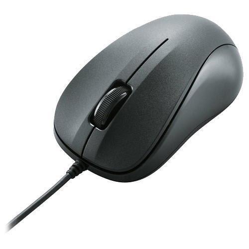 エレコム マウス 有線 3ボタン 光学式 Sサイズ 小型 EU RoHS指令準拠 M-K5URBK／...