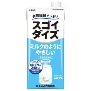 大塚食品 スゴイダイズ ミルクのようにやさしい ミルク味 1000ml × 6本の商品画像