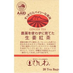 ひしわ 農薬を使わずに育てた生姜紅茶 ティーバッグ ( 20袋入 )/ ひしわ
