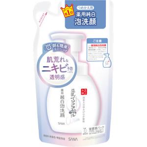 サナ なめらか本舗 薬用純白泡洗顔 つめかえ用 ( 180ml )/ なめらか本舗｜soukai