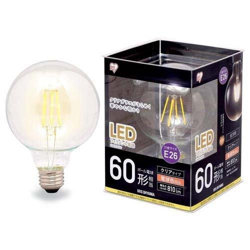 LEDフィラメント電球 ボール球 60形 電球色 クリアタイプ LDG7L-G-FC ( 1個 )