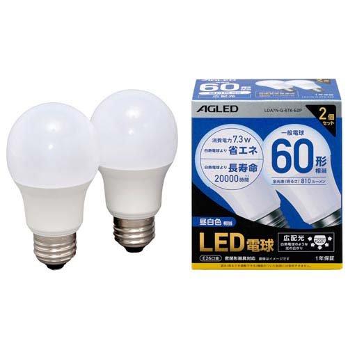 LED電球 E26 広配光 60形相当 昼白色 20000時間 LDA7N-G-6T6-E2P ( ...