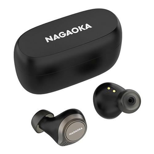 NAGAOKA Bluetooth5.0対応オートペアリング機能搭載 完全ワイヤレスイヤホン ブラッ...