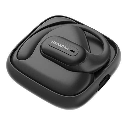 NAGAOKA オープンイヤー型ワイヤレスイヤホンマイルドブラック NOW10MBK ( 1個 )