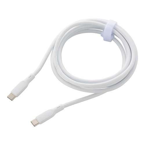 なめらかケーブル USB-C to C 2m ホワイト SMT-L20SCC-W ( 1個 )/ A...