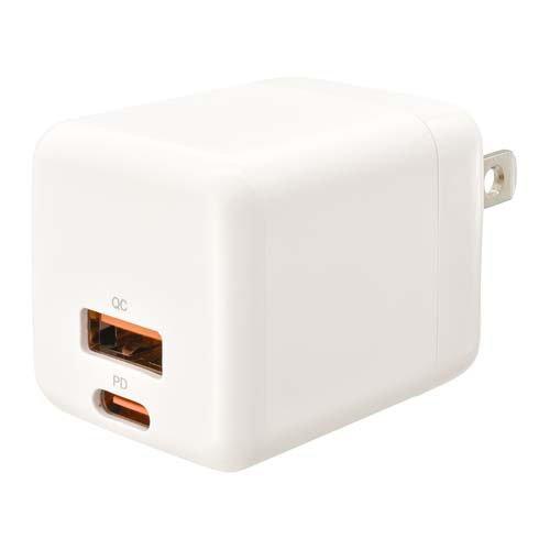 PD／QC対応 AC充電器 Type-C／A 30W MAV-AP30WCA-W ( 1個 )/ A...