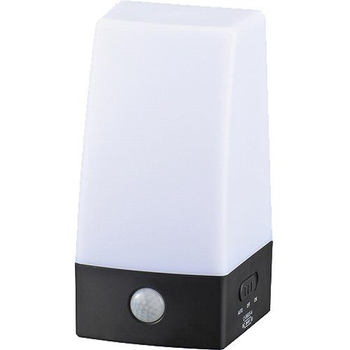 LEDセンサーライト 乾電池式 置き型 LS-B60JS-4 ( 1台 )/ OHM