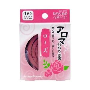アロマ蚊取り線香 ローズ 4巻入 アロマ蚊取り線香 爽快ドラッグ 通販 Yahoo ショッピング