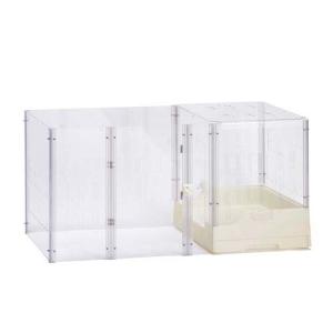 ジェックス クリアフロント70 High 小動物用 ケージ サークル クリア